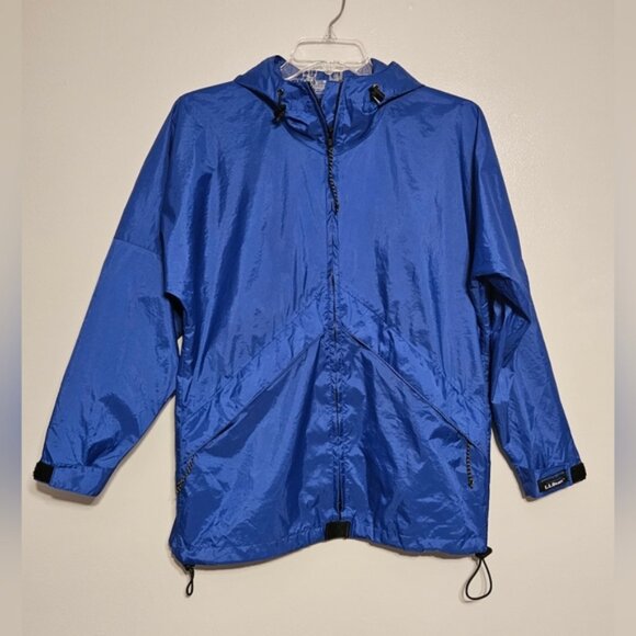 L.L. Bean Jackets & Blazers - L.L. Bean Women's Hooded Rain Slicker Jacket,  Bright Blue, Sz S